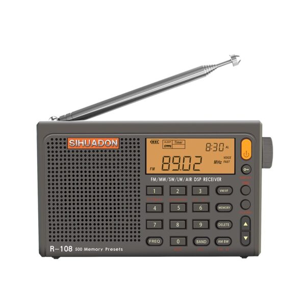 Radio de survie portable grise