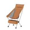 Chaise de camping pliante XL orange