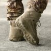 Chaussure de combat homme beige militaire